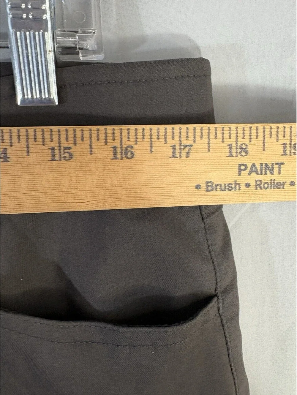 Gerry Men’s 34x32 Stretch Hiking Travel Pants Gray Nylon Utility Pocket Outdoor